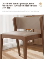 Ensemble table et chaises de balcon en bois massif, trois pièces, empilable, design moderne, mobilier pour petits appartements ZY006