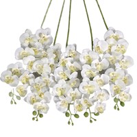 Phalaenopsis Künstlicher Blumenstrauß Hochwertige Kunstblumen Hochzeitsdekoration Künstliche Orchideen Seidenblumen Chinesischer Stil