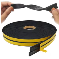 Bande adhésive en mousse EPDM antichoc à haute résilience avec support en maille de fibres pour fenêtre