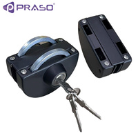 Cerradura de puerta de vidrio templado de seguridad Cerradura de puerta de vidrio sin marco Accesorios de puerta de vidrio templado comercial