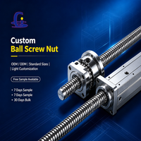 Vis à billes DFU2510 à double écrou, précharge élevée, rigidité supérieure, remplacement 1:1 des vis à billes de marque importée pour machines-outils CNC