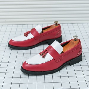 2026 Spring New Large Size Formal Business Leather Shoes <strong>Brogue</strong> Men's Slip-On Tassel Loafers 46 - Product Image 4