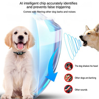 Collier anti-aboiement intelligent haut de gamme pour chien avec écran couleur TFT, étanche IPX7, contrôle automatique des aboiements pour l'entraînement des animaux domestiques