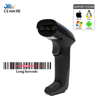 Escáner de Código de Barras JR-710C en Stock, Lector de Códigos QR USB con Cable de 32 bits, 1D, para Supermercados y Puntos de Venta