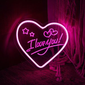 Diseño personalizado acrílico personajes neón te amo carta decoración 3D LED boda confesión tallado coches - Product Image 4