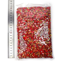 Strass en résine AB en gros, non thermocollants, cristaux plats en plastique, pierres scintillantes, grand paquet en vrac pour le bricolage