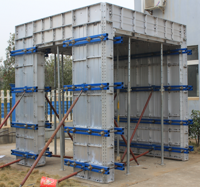 High Efficiency Reusable Light Aluminum Materials Panel Green Molds Modular Prefabricated Concrete House Construction Formwork