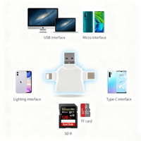 Lector de tarjetas USB Otg para tarjetas Tf Microsd Otg Tf Microsd
