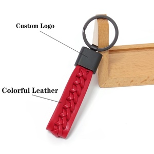 Wholesale Custom Logo Round <b>Key</b> <b>Ring</b> Keychain China's PU Leather Car <b>Key</b> Tags with Metal Elegant & Durable Leather Keychains - Product Image 6