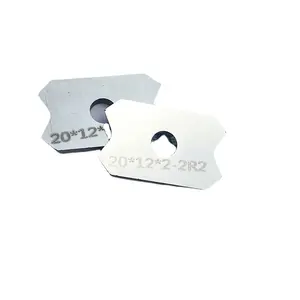 New 20x12x2-2R Profiled Carbide Knives Spare Parts for Edge Banding Machine Trimmer Carbide Tool Blade