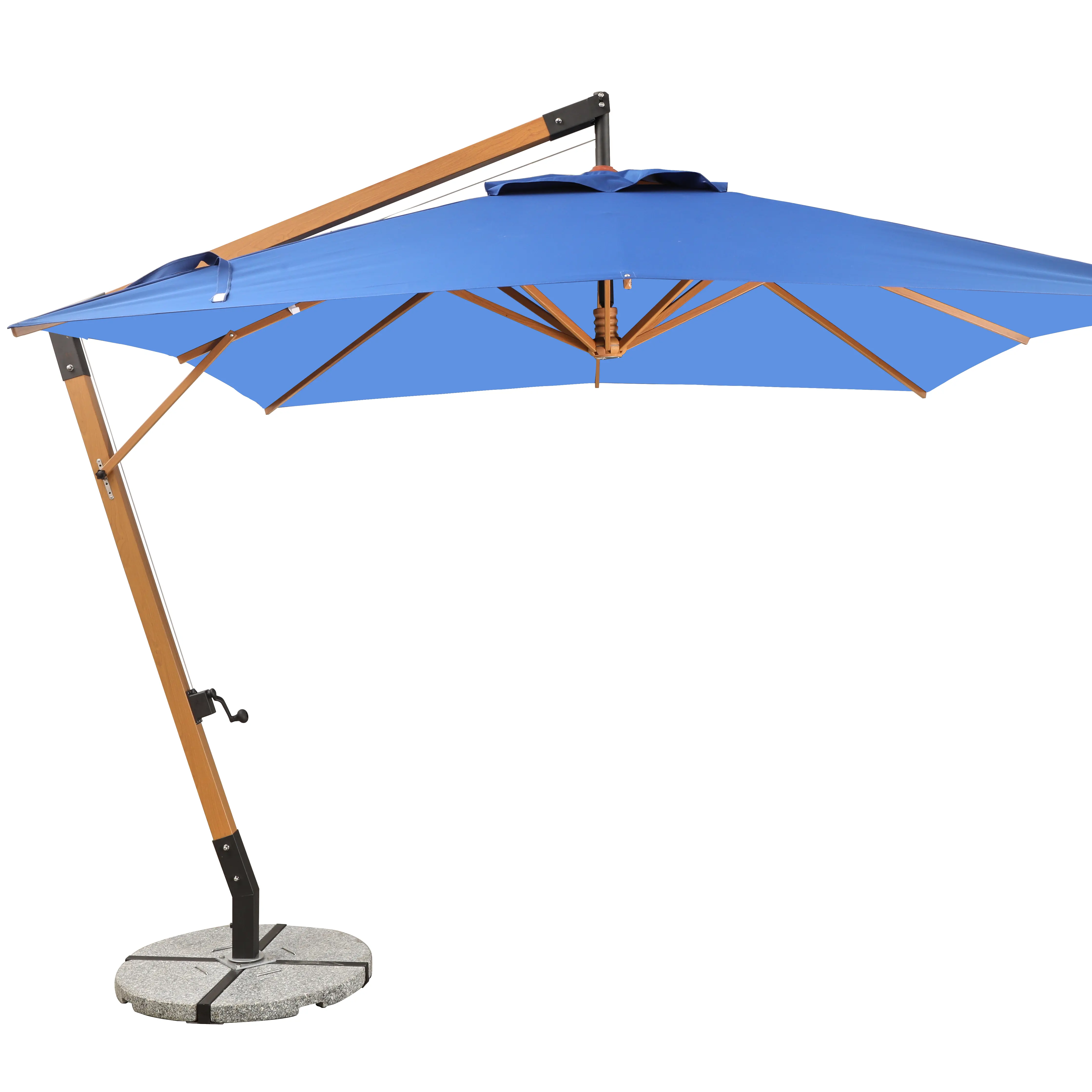 Strong Quality Waterproof Uv 2.5M Outdoor Hanging Parasol Luxury Patio Sunshade Umbrella Parasol