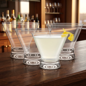 Copa de Martini sin Tallo Transparente de 8.4 oz, Base Pesada, Moderna, Soplada a Mano, Apta para Lavavajillas, para Fiestas, Bodas, Hogar y Bar - Product Image 3