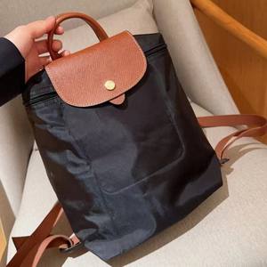 Bolso de Nailon Clásico de Moda 2025 para Mujer, Gran Capacidad, con Cierre, Plegable, Estilo Vintage, para Uso Diario, <span class=keywords><strong>Mochila</strong></span> para Estudiantes - Product Image 4