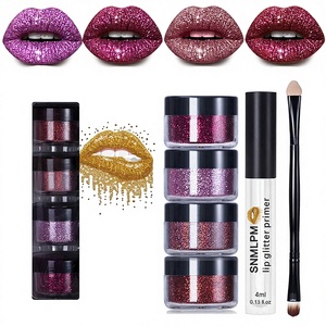SNMLPM ลิปกลอสกันน้ำผสมสมุนไพร กลิตเตอร์วิ้งค์ๆ ติดทนนาน เมคอัพธรรมชาติ ผงละเอียดเปลี่ยนสี 4 กรัม ขายดี - Product Image 2