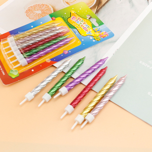 Bougies d'anniversaire <span class=keywords><strong>en</strong></span> <span class=keywords><strong>spirale</strong></span> métalliques populaires <span class=keywords><strong>en</strong></span> gros pour la décoration - Product Image 5