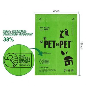 High Quality Biodegradable Dog Waste <b>Bags</b> <b>Compostable</b> Pet Doggie Poo Disposal Poop <b>Bag</b> With Dispenser Holder - Product Image 4