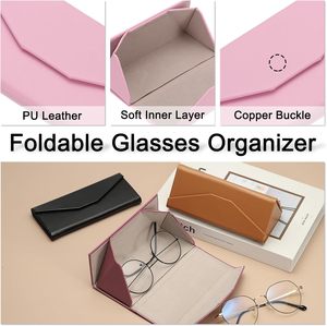 Étui rigide portable surdimensionné pour lunettes de soleil et de vue en fer de haute qualité avec fermeture magnétique, logo personnalisé, matériaux recyclés et gaufrage - Product Image 3
