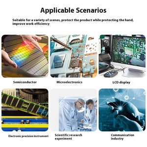Malaysia Anti-Statische Veiligheidshandschoenen Voor Semi-Dirigent Cleanroom Natuurlijke Latex Esd Vinger <span class=keywords><strong>Cot</strong></span> In Geel Wit Zwart Roze - Product Image 6