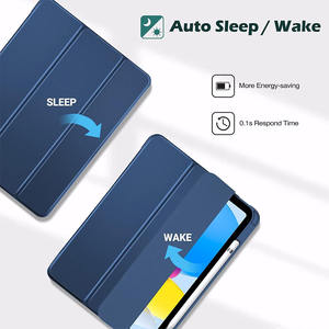 เหมาะสำหรับเคสแท็บเล็ตไอแพดโปร, ขาตั้งอะคริลิกแบบสามพับ, ซิปแม่เหล็กพร้อมช่องใส่ปากกา, เคสป้องกันแท็บเล็ต - Product Image 5