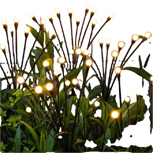 Outdoor Waterproof Solar LED Firefly Garden <b>Lights</b> with Swaying <b>Motion</b>-Warm White/Colorful for Christmas Father's Day Decoration - Product Image 1