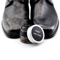 Crème à chaussures pour le soin du cuir, crème lustrante pour chaussures, crème de soin du cuir