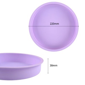 6 Inch Round Purple <b>Silicone</b> <b>Baking</b> Pan <b>Silicone</b> Molds For Decoration Fondant <b>Silicone</b> Mold 3d Mold <b>Silicone</b> Chocolate Bar Mold - Product Image 5