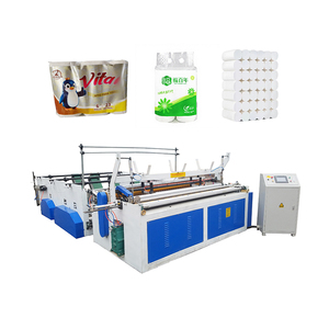 Machine à papier toilette équipée de rouleaux à double calandrage - Product Image 1