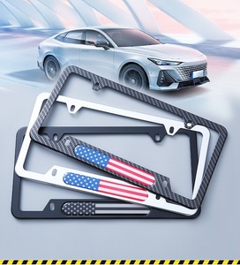 Aluminium Auto Kentekenplaat Frame Usa Vlag Kentekenplaat Afdekking - Product Image 6