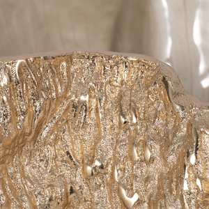 Ciotola Decorativa in Metallo a Forma Libera, Scultura per Arredamento Casa, Centrotavola, Decorazione da Tavolo - Product Image 4