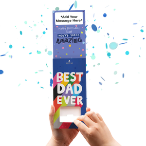 Cartes d'envoi personnalisables en forme d'enveloppe, Carte d'anniversaire <span class=keywords><strong>surprise</strong></span> à confettis éclatants, Carte de vœux pop-up, Carte lance-confettis DIY - Product Image 6