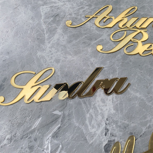 Party Table Decoration with Mirror Acrylic Place <strong>Cards</strong> Customizable Laser Cut Acrylic <strong>Name</strong> Signs <strong>Wedding</strong> - Product Image 4