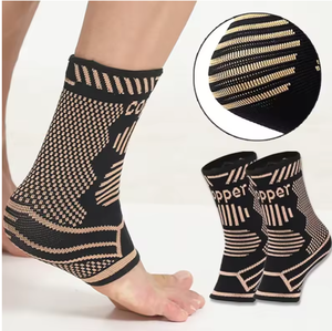 Soporte de Tobillo Deportivo de Compresión, Tobillera de Cobre para Hombres y Mujeres, para Correr, Fútbol, Baloncesto, Deportes al Aire Libre, Protector de Tobillo - Product Image 1