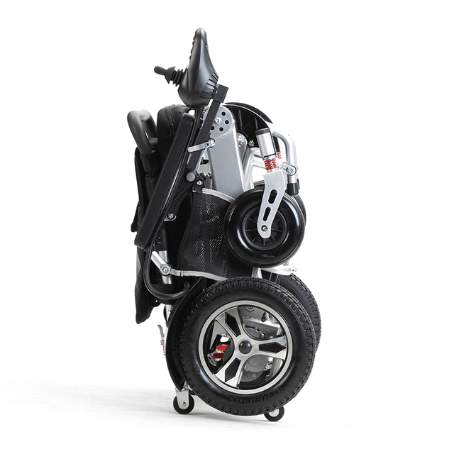 Motorized Lightweight Aluminum Power Wheelchair Joystick Control for the Disabled