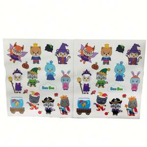 Autocollants de dessin animé pour l'éducation des enfants Étiquettes d'emballage en matériau imperméable pour les enfants - Product Image 3