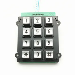 锌合金按钮塑料框架矩阵数字智能锁门电话键盘