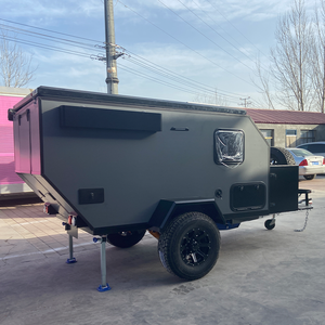 Caravane familiale légère pour le <span class=keywords><strong>camping</strong></span> avec lit escamotable et cuisine extérieure complète - Product Image 2