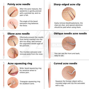 ชุดเครื่องมือกำจัดสิวหัวดำโรสโกลด์6ชิ้น - Product Image 4