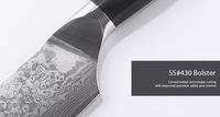 Premium 8 inch koksmes, 67-laags Japans Damascus staal, milieuvriendelijk, ambidextrous, hoogglans afwerking, koksmessen voor de keuken, G10