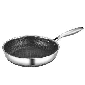 Sartén Antiadherente de Acero Inoxidable con Diseño de Panal, Sartén para Cocina, Apta para Estufas de <span class=keywords><strong>Gas</strong></span> y Cocina de Inducción - Product Image 2