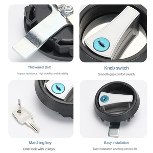 Ms885 Key-Operated Điện an ninh khóa chuyển đổi cửa tủ hộp phân phối với máy bay Door Knob cho bình nhiên liệu - Product Image 4