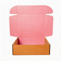 Boîtes en papier kraft ondulé recyclables personnalisées avec logo imprimé pour l'emballage d'huiles essentielles et de cosmétiques