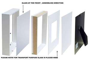 Cadre <span class=keywords><strong>photo</strong></span> 3D blanc effet ombre, boîte à images profonde, vente en gros pour la décoration intérieure - Nouveauté 2026 - Product Image 5