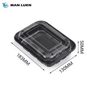350Ml Meal Prep Take Away Food Containers Disposable Plastic Lunch Box
