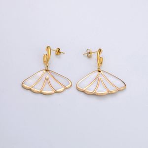 18K Gold-plated Stainless Steel Open <b>Ring</b> with High-end Feel Earrings Ocean Elements Starfish Conch <b>Necklace</b> - Product Image 3