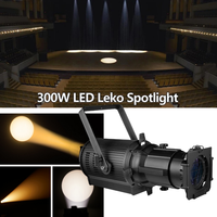 Lumière de scène de studio de théâtre COB 300w 3000k/19 ° DMX Zoom ellipsoïdal Leko Profile Spot LED Fresnel Light