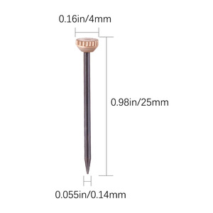 Black Copper-Headed <b>Nails</b> Carbon Steel 60 Pieces Box For Picture Frames <b>Wall</b> Mount Durable - Product Image 2
