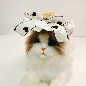 Sombrero <span class=keywords><strong>para</strong></span> Mascotas Hecho a Mano Estilo Francés, Sombrero <span class=keywords><strong>para</strong></span> Gatos, Accesorio <span class=keywords><strong>para</strong></span> Fotos, Salidas Festivas, <span class=keywords><strong>Estudio</strong></span>, <span class=keywords><strong>Perros</strong></span> Pequeños - Product Image 2