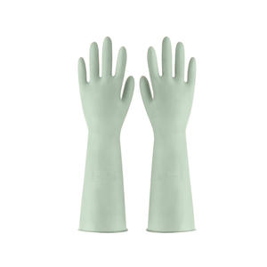 Guantes de PVC para lavar platos, 38 cm, color sólido, impermeables, para limpiar ropa, lavar verduras y platos, hechos en Taizhou - Product Image 5