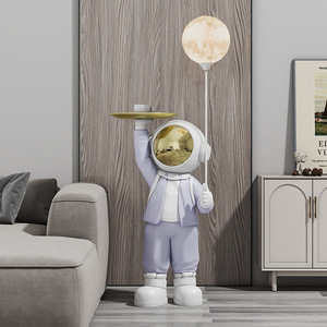Statuetta di Astronauta in Resina di Alta Qualità, Grande Decorazione da Pavimento per Soggiorno, Ornamento Dipinto a Mano per Mobile TV e Divano - Product Image 5