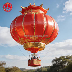 <span class=keywords><strong>Ballon</strong></span> à air chaud <span class=keywords><strong>gonflable</strong></span> 4 places en tissu <span class=keywords><strong>avec</strong></span> supports métalliques, décoration de Noël - Product Image 2